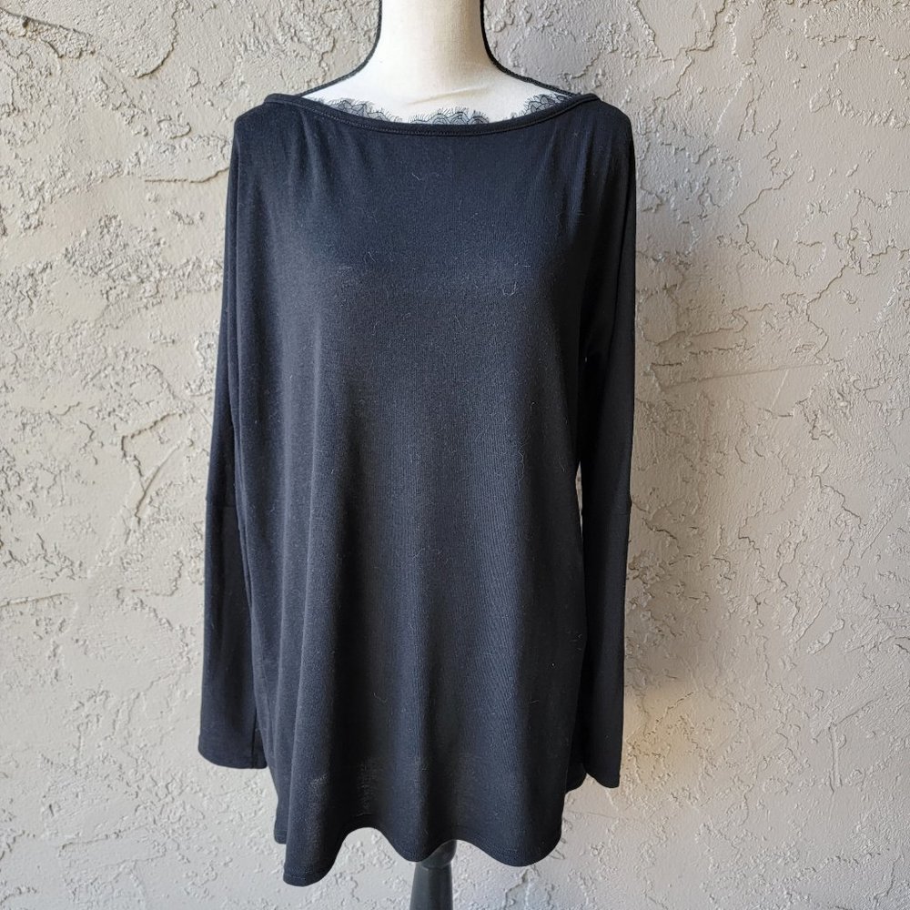 Amaryllis Lace trim Sweater sz 1X